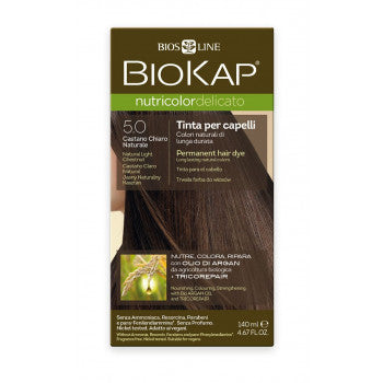 BIOKAP Nutricolor Delicato 5.0 Natural Light Chestnut hair color 140 ml