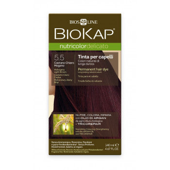 BIOKAP Nutricolor Delicato 5.5 Brown Light Mahogany hair color 140 ml