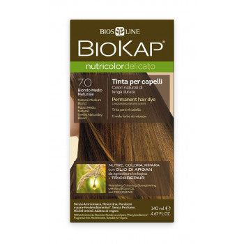 BIOKAP Nutricolor Delicato 7.0 Blond natural medium hair color 140 ml