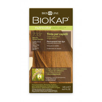 BIOKAP Nutricolor Delicato Plus 7.33 Blond golden wheat hair color 140 ml