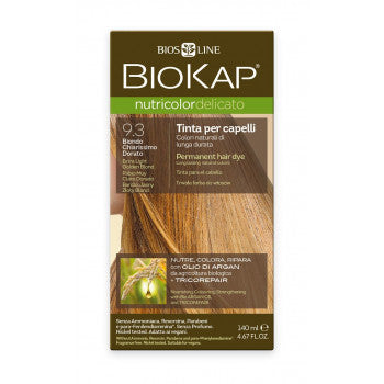 BIOKAP Nutricolor Delicato 9.3 Blond light golden hair color 140 ml