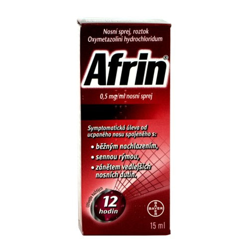 Afrin 0.5 mg / ml nasal spray 15 ml