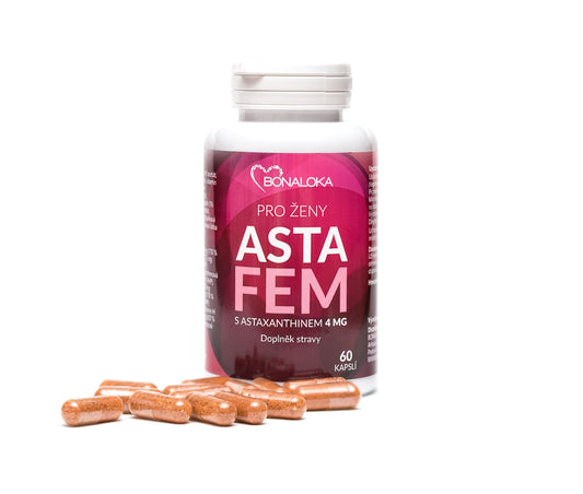 Bonaloka Astafem 60 capsules Astaxanthin Dietary supplement for women