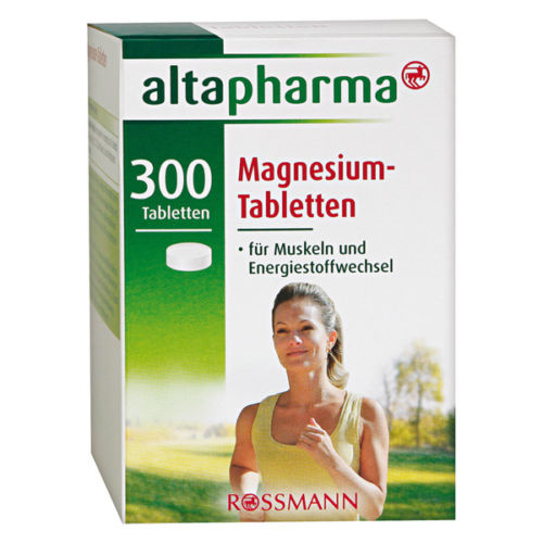 Magnesium vitamins 300 tablets food diet food supplement made in Germany